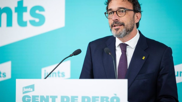 ep archivo   el portavoz de junts josep rius en rueda de prensa