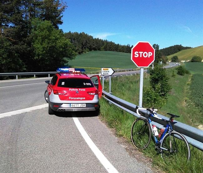 Atropello a un ciclista en Lizoain | EP/POLICÍA FORAL ep atropelloun ciclistalizoain