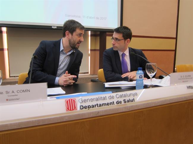 El conseller de Salud, Toni Comín, y el director del CatSalut, David Elvira | EUROPA PRESS ep consellersalud toni comin ydirectorcatsalut david elvira