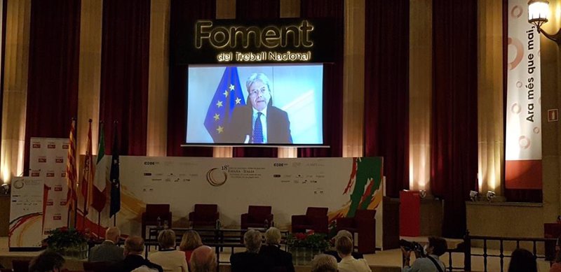 El comisario de Asuntos Económicos y Monetarios de la Unión Europea, Paolo Gentiloni | @FOMENTTREBALL ep el comisario de asuntos economicos y monetarios de la union europea paolo gentiloni