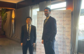 ep el consejero de nexus hideki kuramoto y el director general del grupo miguel fandino