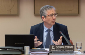 ep el gobernador del banco de espana pablo hernandez de cos durante su comparecencia ante la