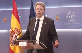 ep el portavoz del pdecat ferran bel interviene en una rueda de prensa en el congreso