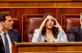 ep el presidente de ciudadanos albert rivera la portavoz del partido en el congreso ines arrimadas