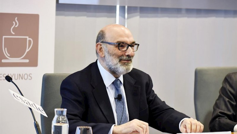 El presidente ejecutivo de Indra, Fernando Abril-Martorell. | ESADE ep el presidente ejecutivo de indra fernando abril martorell en los desayunos esade
