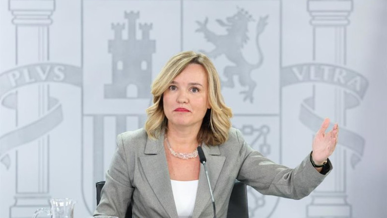 ep la ministra de educacion pilar alegria este martes en la rueda de prensa tras el consejo de