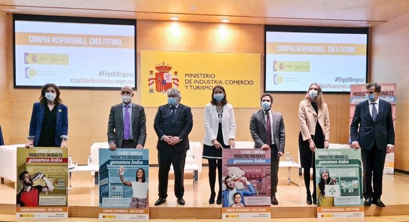 ep la ministra de industria comercio y turismo reyes maroto presenta la campana contra las