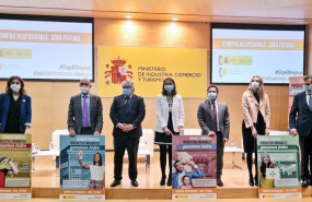 ep la ministra de industria comercio y turismo reyes maroto presenta la campana contra las