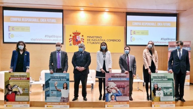 ep la ministra de industria comercio y turismo reyes maroto presenta la campana contra las