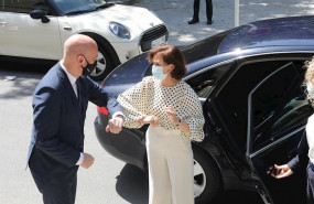 ep la vicepresidente del gobierno y secretaria de igualdad del psoe carmen calvo llega a la sexta
