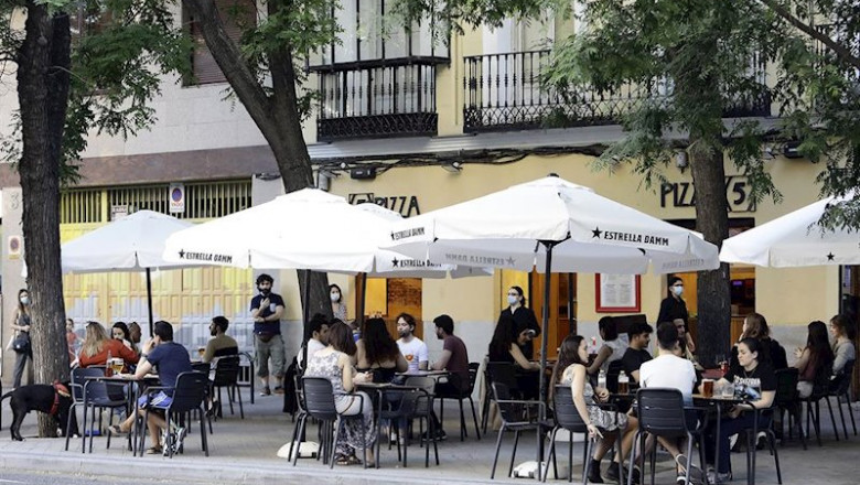 Una terraza de bar, España | Josefina Blanco - Europa Press ep las terrazas podran abrir con un 75 de aforo en la fase 3 de la desescalada