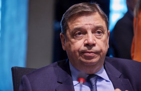 ep portrait of spains minister for agriculture luis planas puchades prior of the start of the