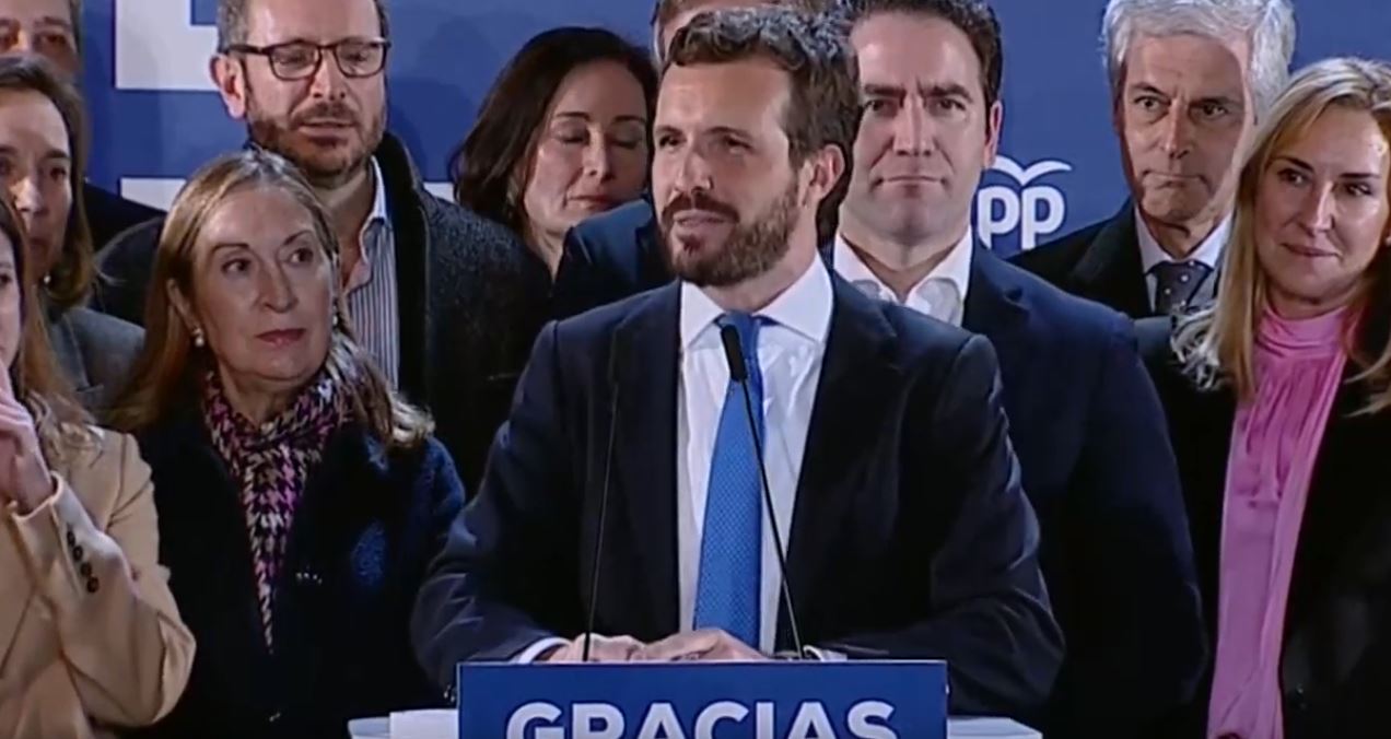 Casado: España ha tenido un mal resultado para su gobernabilidad y su futuro