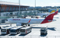 ep archivo   aviones de iberia esperan en pista en la terminal 4 del aeropuerto madrid barajas