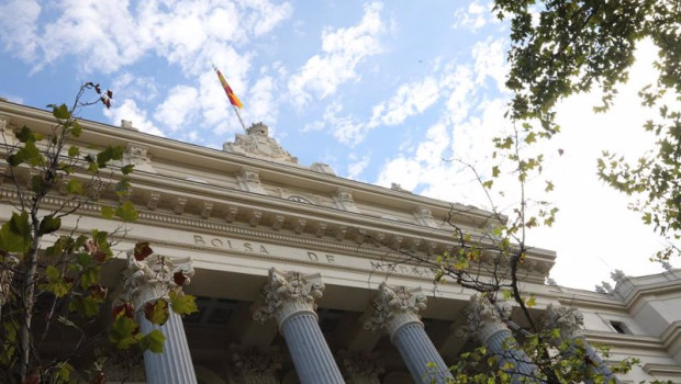ep archivo   exterior del palacio de la bolsa en madrid espana