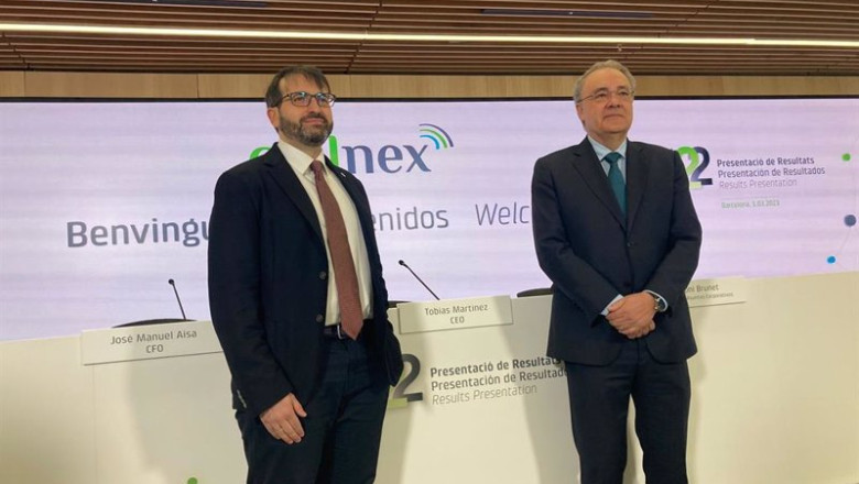 ep el cfo de cellnex jose manuel aisa y el ceo tobias martinez ep el cfo de cellnex jose manuel aisa y el ceo tobias martinez