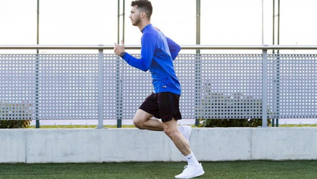ep el jugador del bara de futbol sala esquerdinha en un entrenamiento