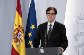 ep el ministro de sanidad salvador illa durante su comparecencia en una rueda de prensa