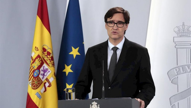 ep el ministro de sanidad salvador illa durante su comparecencia en una rueda de prensa