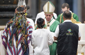 ep el papa francisco durante la celebracion del sinodo de la amazonia el pasado mes de octubre