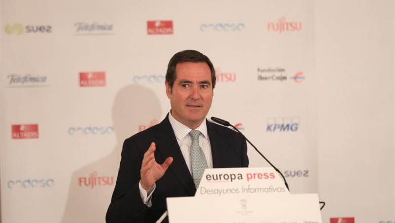El presidente de la CEOE, Antonio Garamendi. | Marta Fernández Jara - Europa Press ep el presidente de la ceoe antonio garamendi durante su intervencion en los desayunos informativos