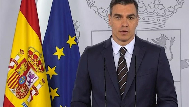 ep el presidente del gobierno pedro sanchez durante su intervencion en rueda de prensa desde moncloa ep el presidente del gobierno pedro sanchez durante su intervencion en rueda de prensa desde moncloa