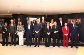 ep el presidente del gobierno pedro sanchez junto a la confederacion espanola de directivos y