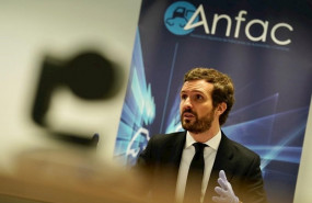 ep el presidente del pp pablo casado interviene en la sede de anfac