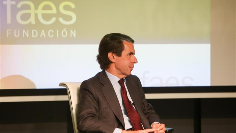 El expresidente del Gobierno y presidente de la Fundación FAES, José María Aznar, presenta la actualización del informe de FAES América Latina. | Ricardo Rubio - Europa Press - Archivo ep expresidentegobiernopresidentela fundacion faes jose maria aznar presentaactualizacioninformefaes america latina