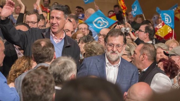 ep fotos xavier garcia albiol mariano rajoyalejandro fernandezun mitin en