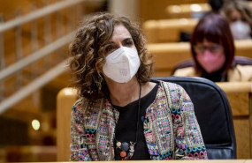 ep la ministra de hacienda maria jesus montero en una sesion de control al gobierno en el senado