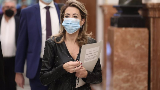 ep la ministra de transportes movilidad y agenda urbana raquel sanchez a su llegada a una sesion