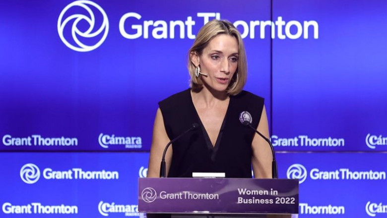 La socia de Auditoría de Grant Thornton, Isabel Perea, interviene en la presentación de la 18ª edición de su informe 'Women In Business' en Madrid. | Eduardo Parra - Europa Press ep la socia de auditoria de grant thornton isabel perea interviene en la presentacion de la 18