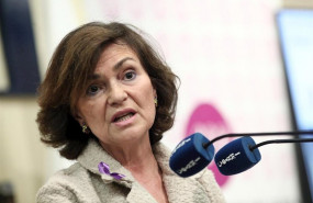 ep la vicepresidenta del gobierno y ministra de igualdad en funciones carmen calvoen una imagen de