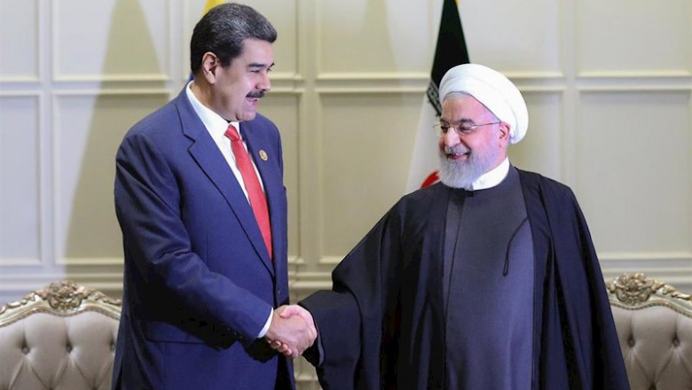 Los presidentes de Venezuela, Nicolás Maduro, e Irán, Hasán Rohani | -/Iranian Presidency/dpa - Archivo ep los presidentes de venezuela nicolas maduro e iran hasan rohani