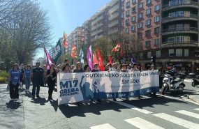 ep manifestacion en san sebastian con motivo de la huelga general del 17m