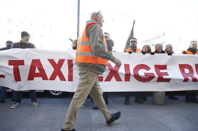 Manifestación de taxistas en Madrid | Eduardo Parra - Europa Press ep manifestaciontaxistasmadrid 20181126125001