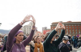ep participantes en las manifestaciones del dia internacional de la mujer