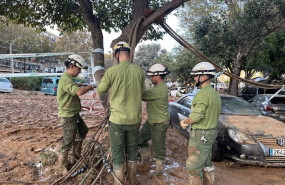 ep personal de iberdrola trabaja en reparaciones en la zona afectada por la dana