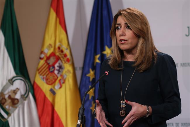 Susana Díaz pronuncia una declaración institucional sobre Cataluña | EUROPA PRESS ep susana diaz pronunciadeclaracion institucionalcataluna