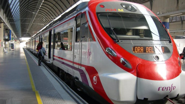 ep un tren de cercanias de la linea c 1 estacionado en santa justa