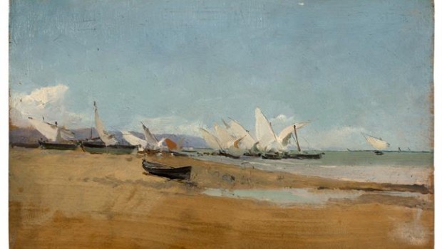 Velas en la playa de Valencia, 1886-1889. Museo Sorolla, inv. 228 | MUSEO SOROLLA - Archivo ep velasla playavalencia 1886-1889 museo sorolla inv 228